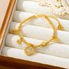 Coin Bracelet New Chinese Style Abacus Copper Coin Ball Bracelet Palace Style Bracelet