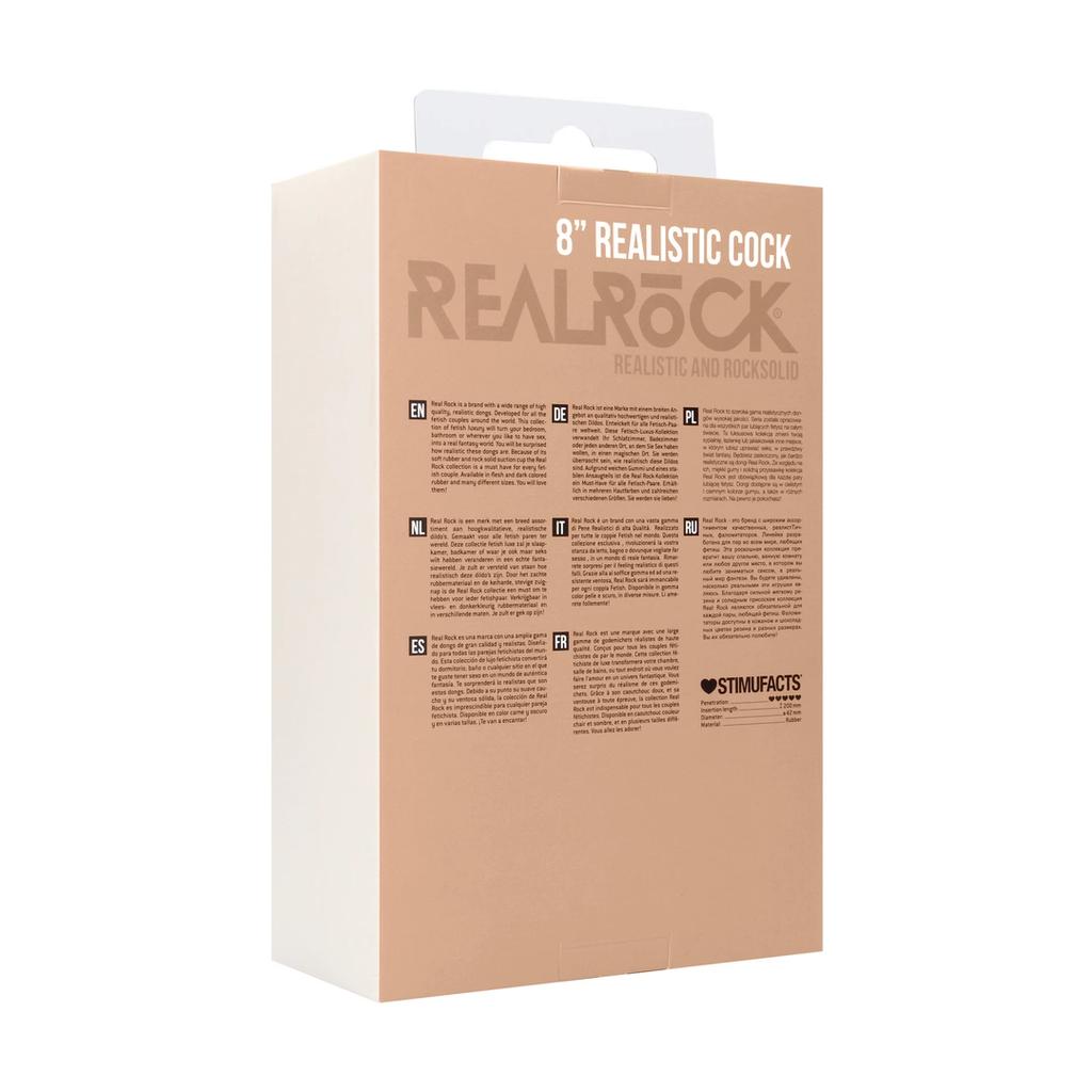 RealRock - Realistic Dildo with Balls 20 Cm