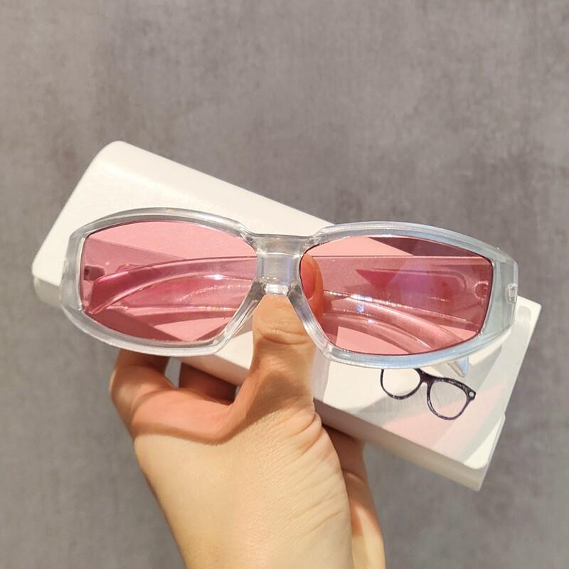 Retro Oval Y2K Fashionable Sports Futuristic Sunglasses For Men Women UV Resistant Sunglasses Punk Sun Glasses Wrap Around Shade