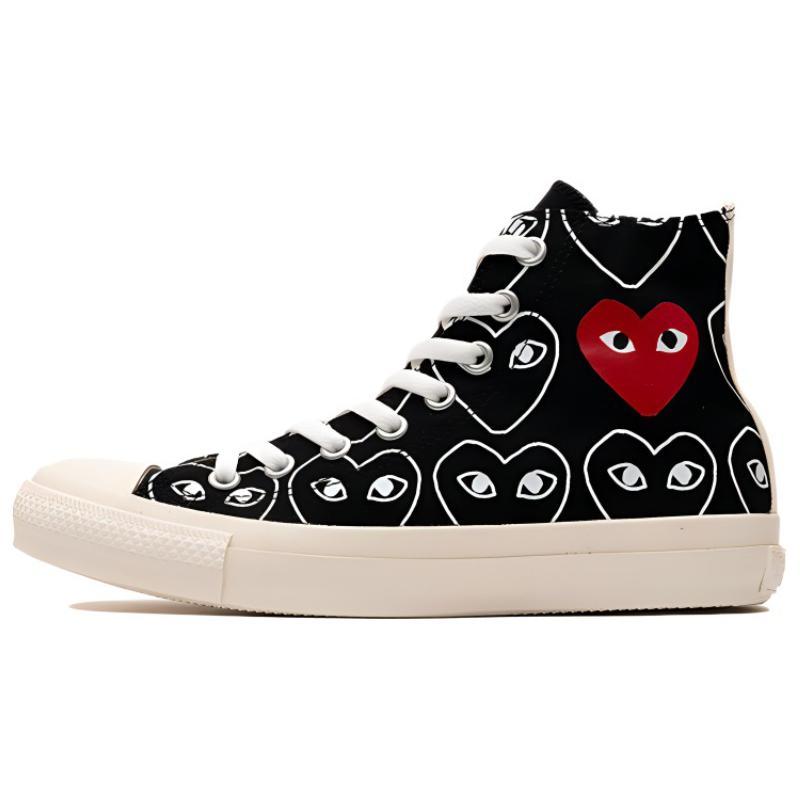 Converse Cdg X Chuck Taylor All StarMulti Heart 'Schwarz Weiß' 168982C