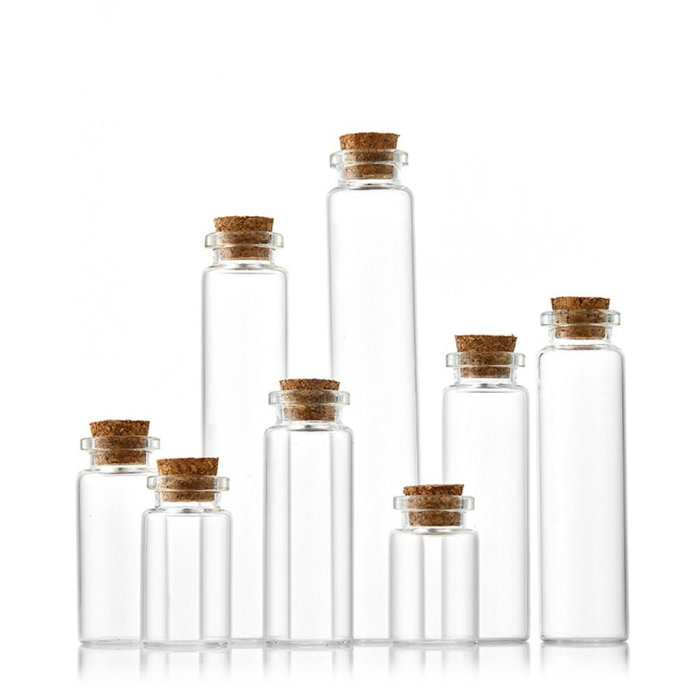 

5ml-15ml Wishing Bottles Transparent Storage Bottle new Candy Jars Message Bottles 5ml