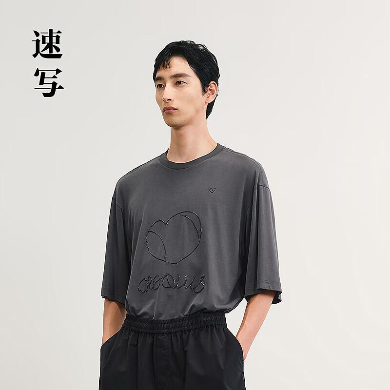 Men s 2025 Summer Round Neck Short Sleeve T-Shirt M