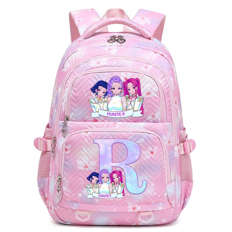 Kpop Anime Aufdruck 26 Buchstaben Rucksack Große Kapazität Mittelschüler Lässige Schultasche