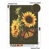 Sunflower Butterfly 5D Diamond Painting Full Round Drill Mosaic Diamond Embroidery Belief In Heart Cross Stitch Kits Home Decor Home Decor