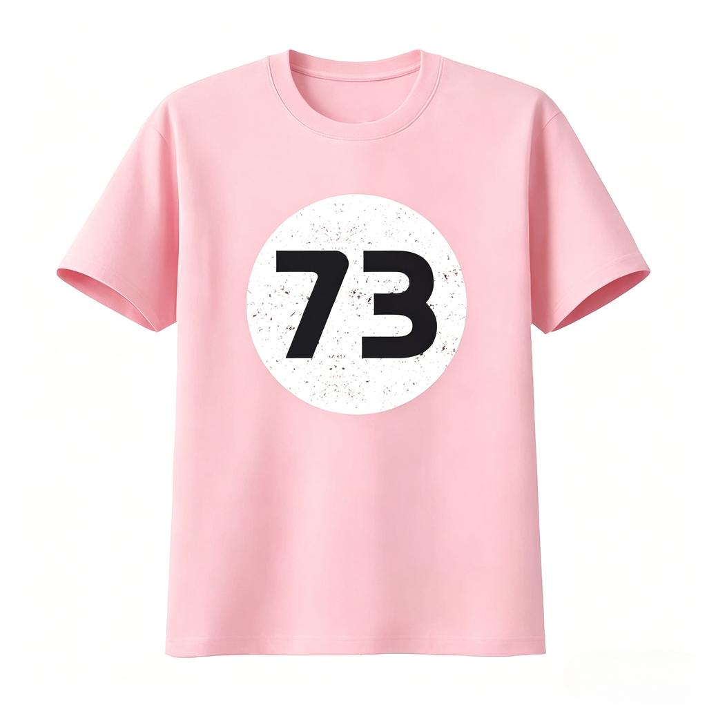 73 T Shirt Birthday Fashion Present Funny Number Print Soft Breathable Top for Everyday Wear Unisexs Clothing 2026 Summer T Shirt