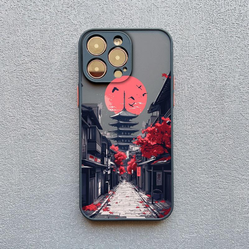 New Mount Fuji Street View Phone Case For iPhone 16 15 14 Pro Max Plus 17 16 Pro Max 13 12 Mini 11 Pro Max XR XS X Cover Funda