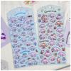 New Sanrio 3D Three-dimensional Cute Stickers Hello Kitty Kuromi Melody Decorative Cups Book Creative Rewards Bubble Stickers
