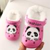 Kinderschuh Mädchen Cartoon Baumwollpantoffeln Neugeborener Junge Abnehmbarer Baumwollschuh Plüsch Indoor Baby Ausgehöhlte Baumwollpantoffeln Zwei Tragevarianten
