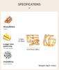 Ear Cuff Multi-Layer Cross CZ Clip Earrings for Women, 18K Gold Plated Brass Non-Pierced Cartilage, Fake Piercing Jewelry