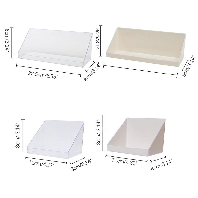 Plastik Saklama Rafı Duvara Monte Kasa Banyo Mutfak Organizatör Konteyner