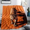 1Pc DuneBeasts Print Flannel Blanket, High quality Comfortable for All Seasons, Home Decor, Warmth and Comfort, Perfect for Christmas Gifts
