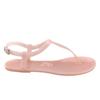 Sandali bassi da donna in PVC con cinturino a T in gelatina - Moda estiva