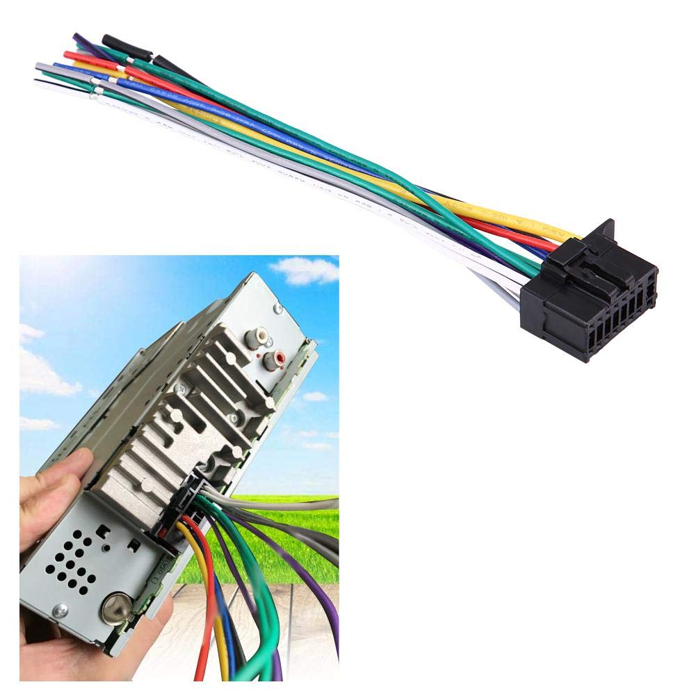 Car Radio Harness, Car Stereo Harness Plug, FM Harness, Plastic + Metal Material, 5.9