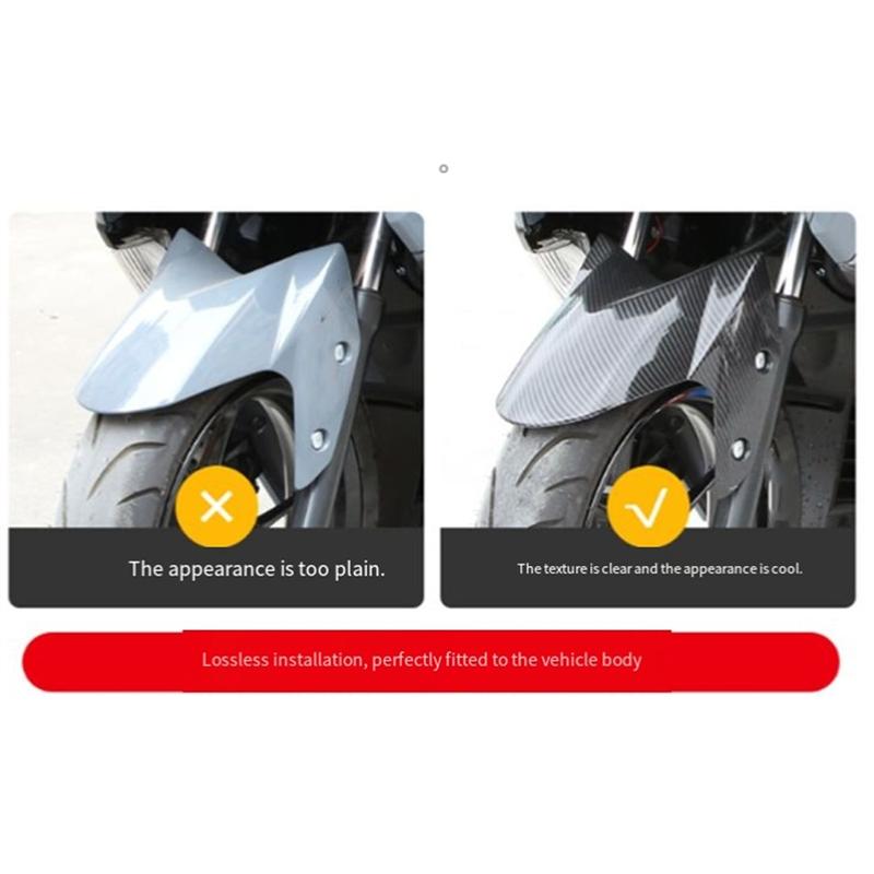 Ac29-Motorcycle Front Wheel Fender Mudguard For  Nmax 155 -2024 Carbon Fiber Fender Decorative Accessories