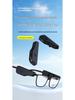 Clip-On Bluetooth Glasses Headset: Long Battery Life, Touch Controls, Flexible Fit