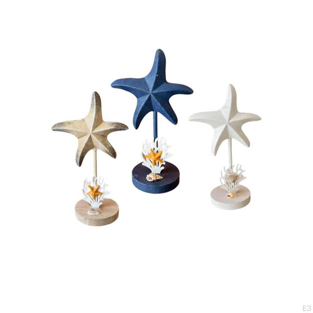 Wooden Decor Figurine Collectible Desktop Ornament Sculpture for Entrance Shelf Home Living Room