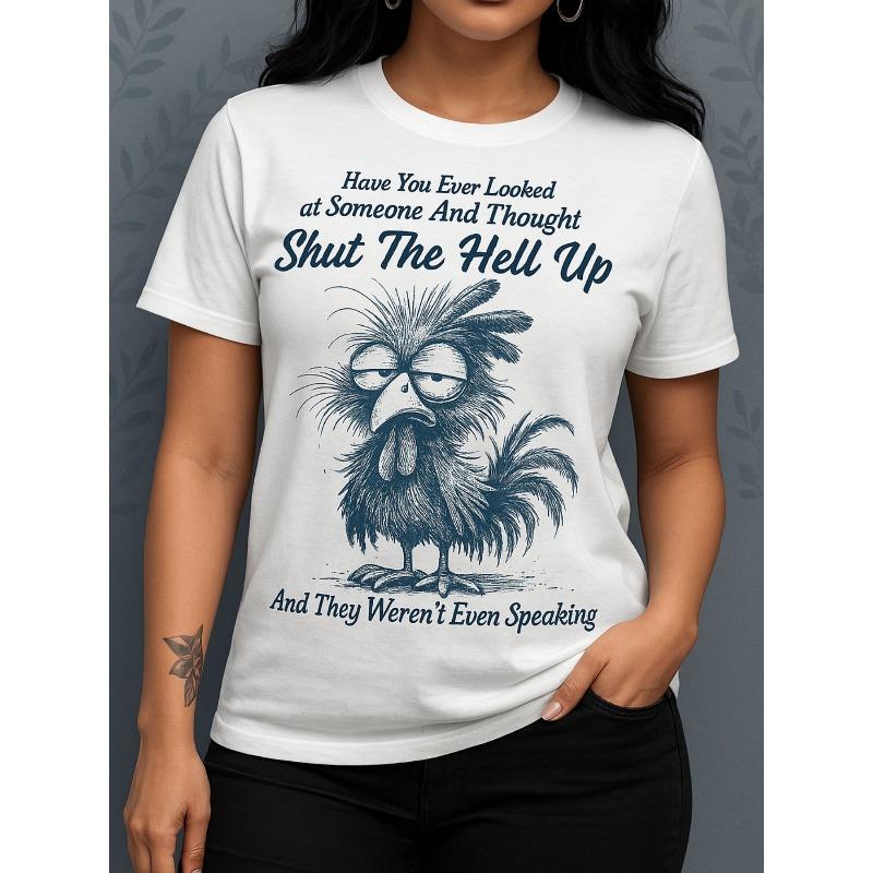 

European sizes Fashionable 2D Flat Print Women S Casual Short Sleeve Top | Comfortable Fit, Sisters Clothes, Necessary for Outdoor Travel 4XL білий