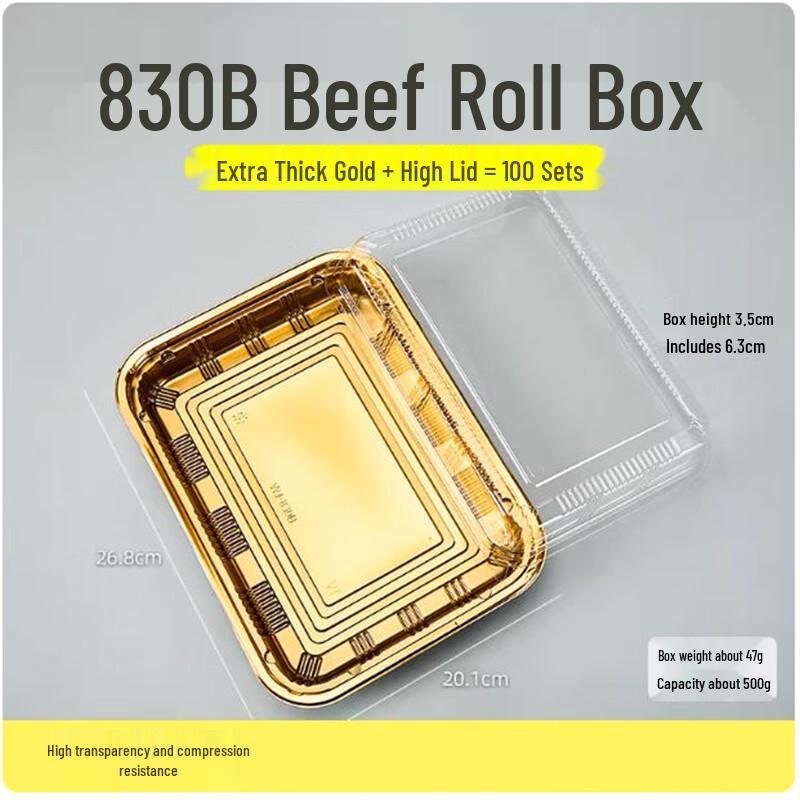 Thickened Meat Roll Packaging Box