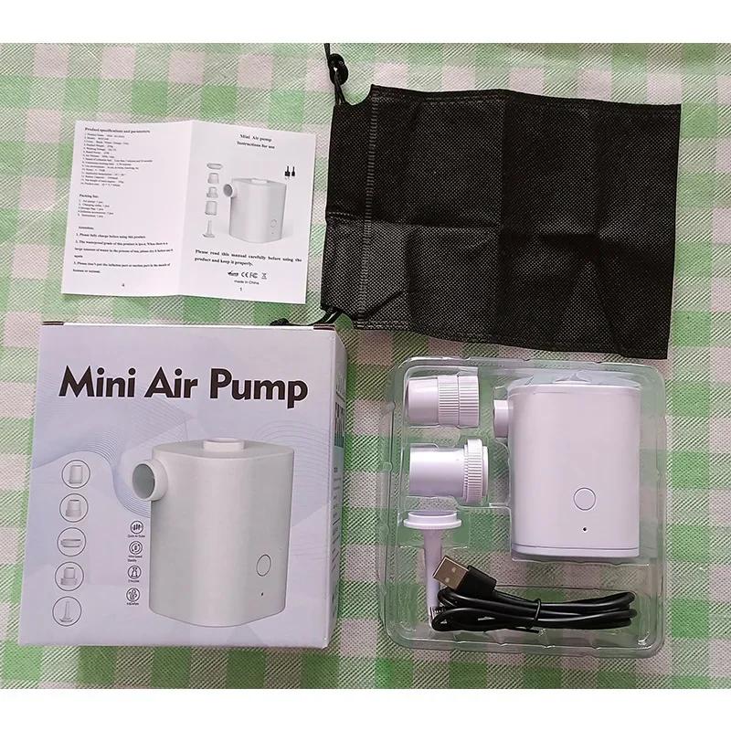 Air Pump Wireless Air Compressor Camping Inflatable Deflate Beds Mats Swimming Ring Mini Portable Outdoor Inflator