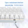 Y-FRUITFUL K10 100-Key Single Mode Wired RGB Mechanical Keyboard with Transparent Keycaps