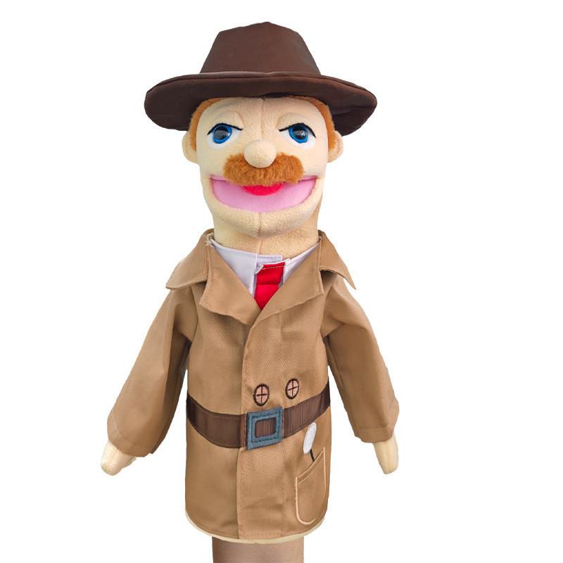 Cute Cartoon Half-body Professional Puppet With Control Rod Plush Toy Early Education Doll 40cm
