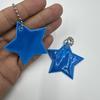 13-Color Reflective Star Pendant: Customizable Logo Keychain & Backpack Ornament