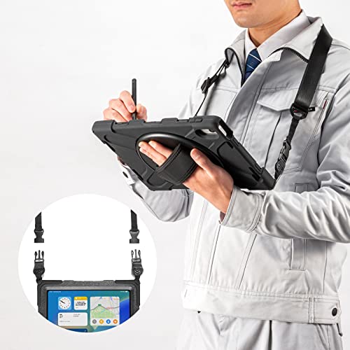 Sanwa Supply PDA-IPAD1917BK Shockproof Case for iPad 10.9-inch (with Handle, Stand, and Shoulder Strap)
