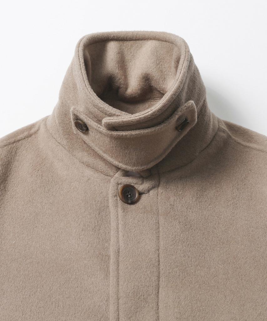 Adhoc Unisex Semi-Over Balmacaan Coat (Dk-Beige) (Hbahca1)
