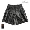 VANAKE Frill Elastic Leather Shorts_Vb2Yslud03Z