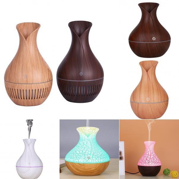 Colorful Lamp Imitate Graining Cracks Design Ultrasonic Humidifier With Aromatherapy For Home Use