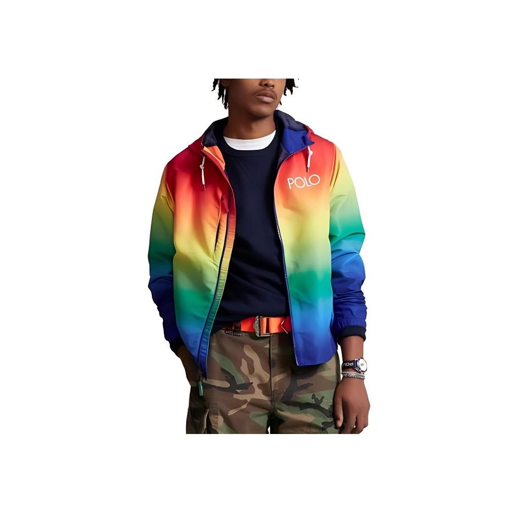 Polo Ralph Lauren Letter Print Hooded Long Sleeve Casual Jacket Men Jacket Multicolor 710897802-001