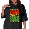 Young Gifted and Black Tee, Retro Black History Month T-shirt, Black Pride