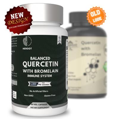 Carbamide Forte Heroot Quercetin with Bromelain Capsules – Antioxidant & Wellness Support – 60 Caps