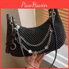 2024 New Trendy Street Style Woven Chain Underarm Envelope Bag Women's Bag