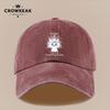 pc Everything is Fine Fried Cat Pattern Distressed Vintage Print Baseball Cap Sun Hat Comfortable Breathable Lightweight Trucke