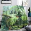 Snufkin Printed Flannel Blanket, Soft Throw for Bedroom Sofa, Washable, Fan Merchandise, Great Gift.