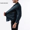 Men’s High Elasticity Seamless Long Sleeve Solid Color Business Shirt