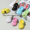 Creative Mini Clog Accessories: Cartoon Flower Shoe Pendants & Bag Keychain
