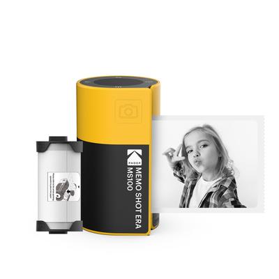 Kodak Memo Shot ERA Toy Instant Digitální tiskárna štítků Fotoaparát 1 Fotoaparát, (Žlutá, + Roll)