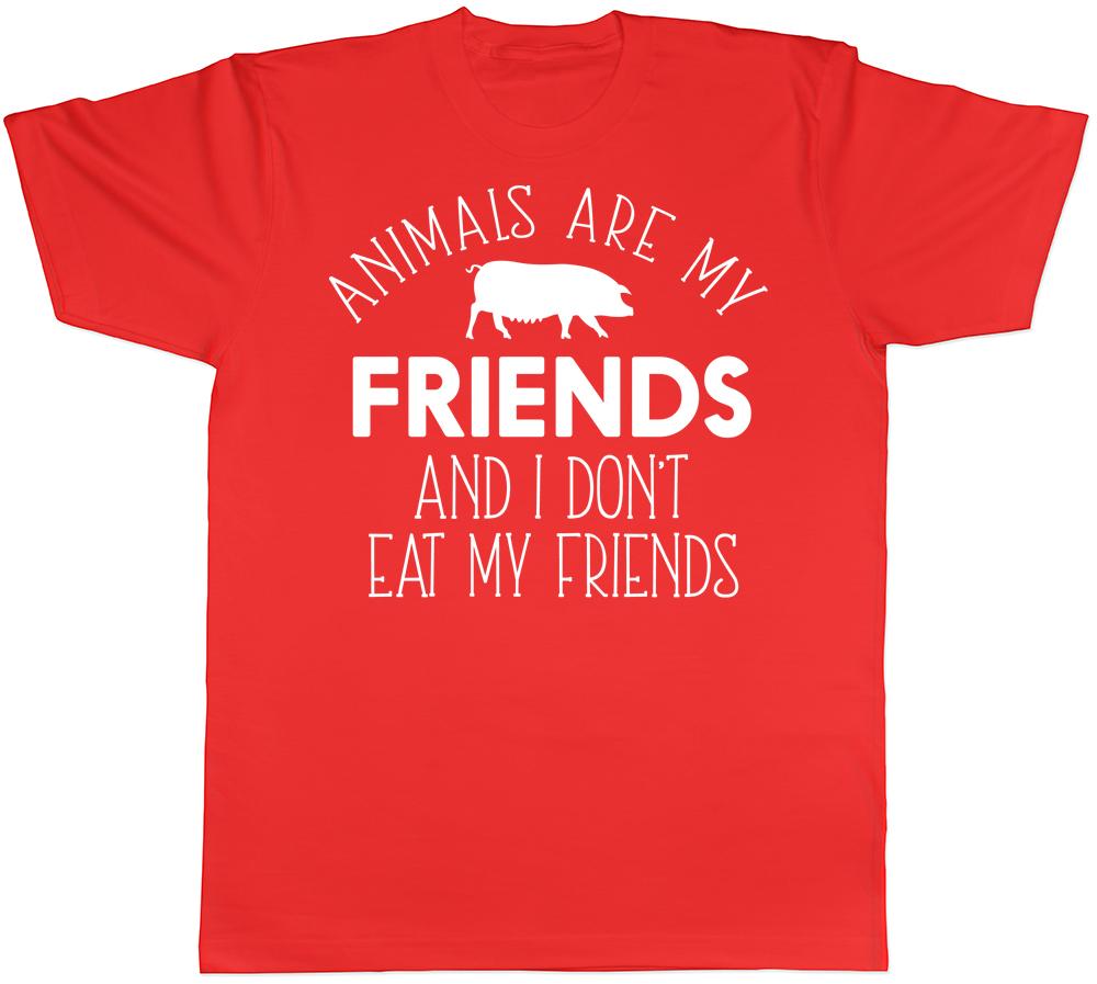 Animals are my Friends and I dont eat my Friends Vegetarian Unisex TShirt Tee S