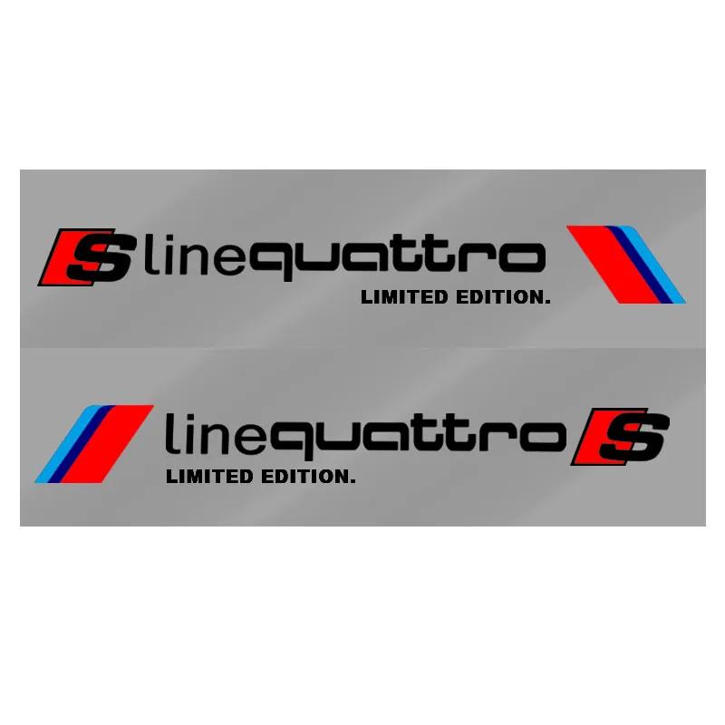 2pcs Reflective Car Door Side Sticker Body Graphics Vinyl Decal For  Qwe12 S5 S6 S7 S4 S8 TT TTS A4 B8 A3 B6 A6 B7 Q5 Q7 A5 SLINE