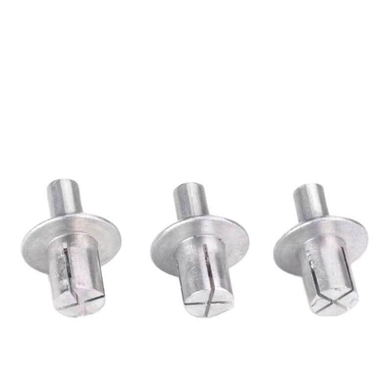 

Flat Round Head Aluminum Knock-In Rivet with Drive Pin Expansion 1 piece 5x7