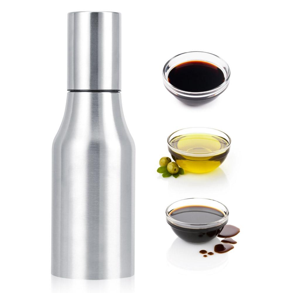 Acciaio Inossidabile 304 Antipolvere A Prova di Perdite Olio Aceto Bottiglia Dispenser Vaso Strumenti da Cucina(Taglia L 1000ml )