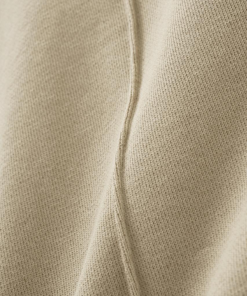 Seteo Cotton Elastic Waist Sweatpants Beige (Type A)