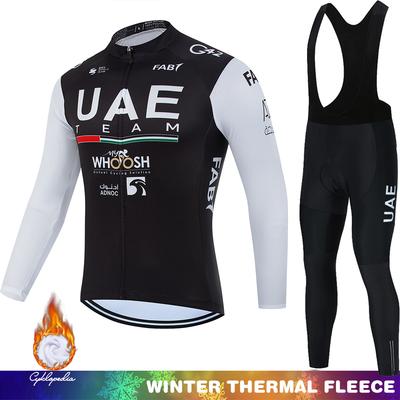 Winter Thermal Fleece Cycling Jersey Man UAE Road Bikes Termal Suit Clothing Jumper Clothes 2026 Men Men's Retro Biking Jackets