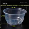 ZISIZ Disposable Plastic Food Bowl