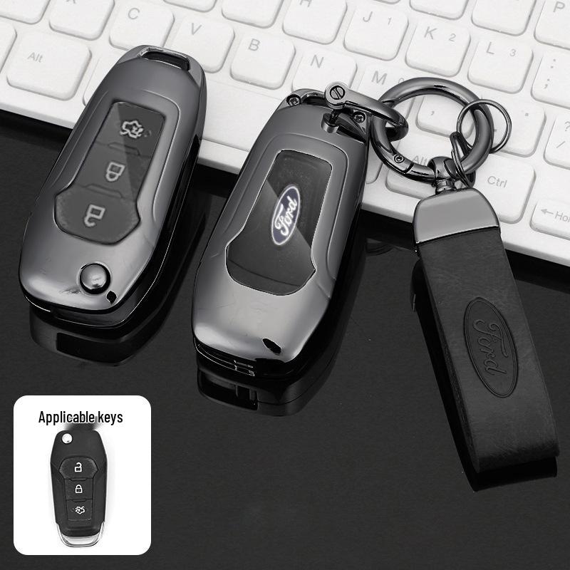 Premium Metal Protective Key Case for Ford Mondeo - Unisex Design
