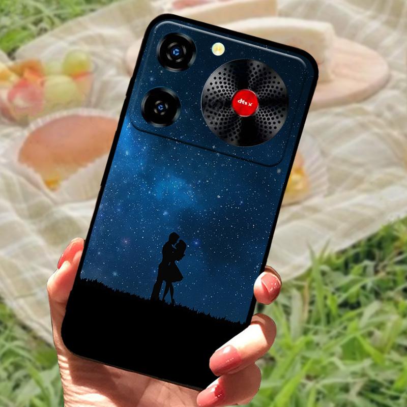 Per ZTE Nubia Custodia Musica Antiurto TPU Silicone Nero Paraurti Cover Per ZTE Nubia Custodie Telefono Musica Carina Cover Posteriore Fundas Capa