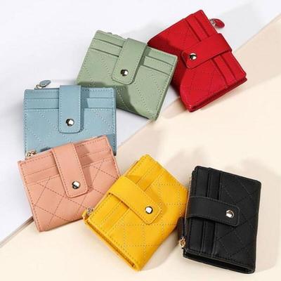 Quilted Card Wallet for Banknotes, Coins, and More