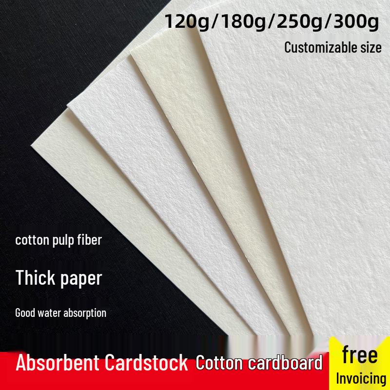 Embossed White Cotton Cardstock for Car Perfume, A3/A4/A5/A6 Sizes, Scented & Absorbent, Ideal for Hand Drawing